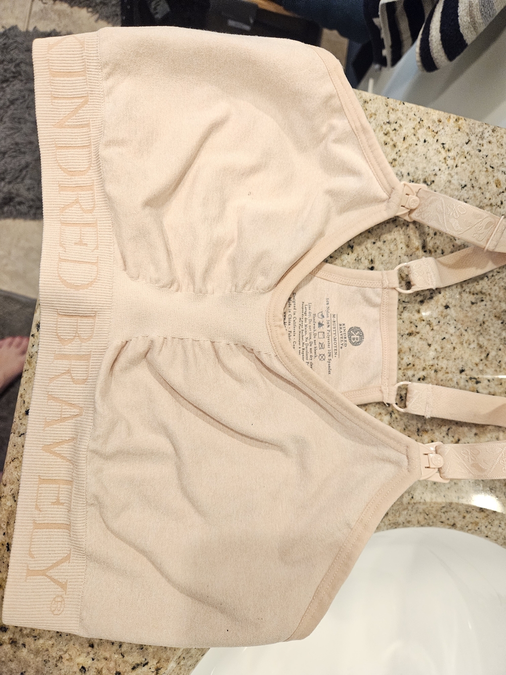 Kindred Bravely Seamless Nursing Bralette in Light Blush M BUSTY